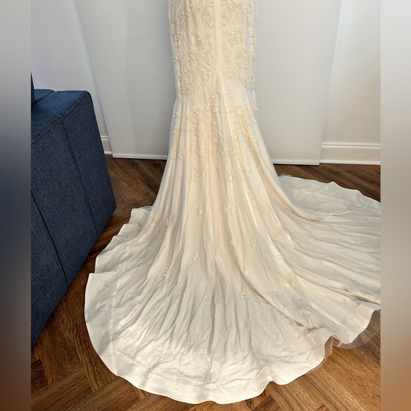 NICOLE MILLER BRIDAL WEDDING DRESS LEIGH OK10000 / PS0004 $3200 SZ 8 - Picture 11 of 17